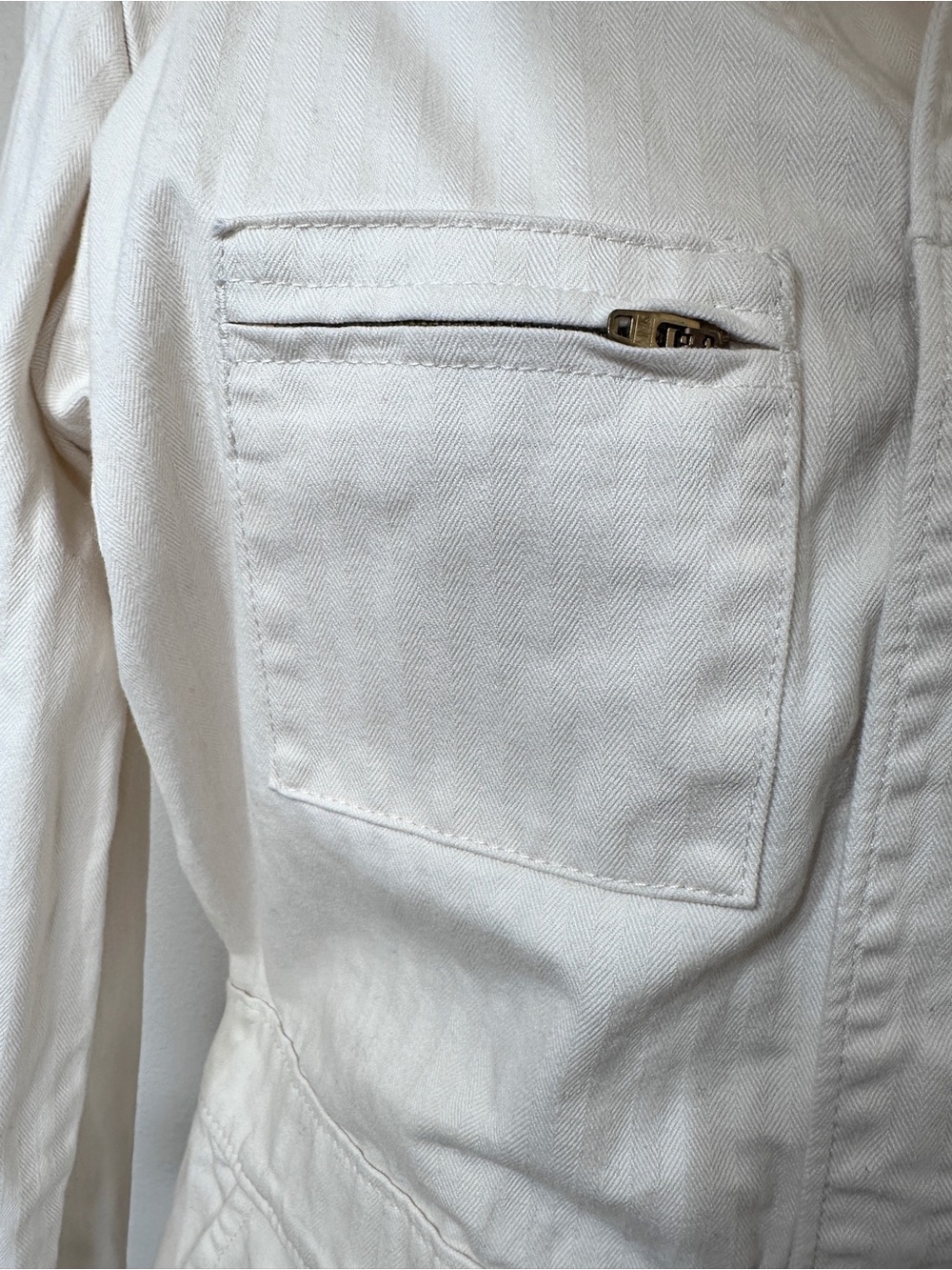 Lee Cream Cotton Utility Coveralls Jumpsuit Medium Workwear Vintage Style - Picture 8 of 8